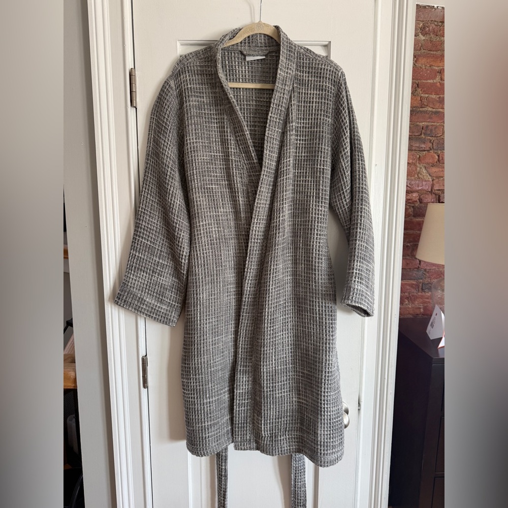 Parachute Gray Waffle Knit Robe